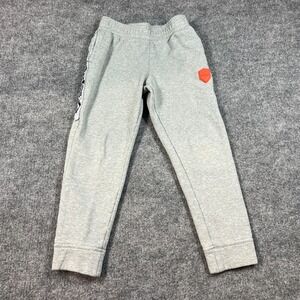 Nike Fleece Sweatpants Boys Medium Heather Gray Strive For Greatness Tapered Leg